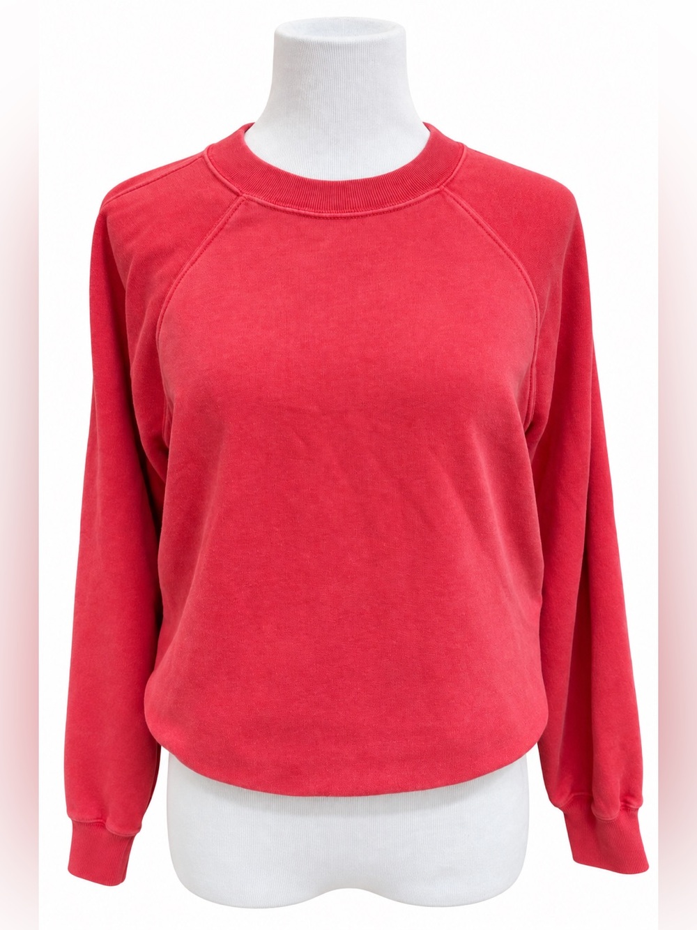 Abercrombie & Fitch Essentials  Vintage Red Crewneck Sweatshirt Size Small